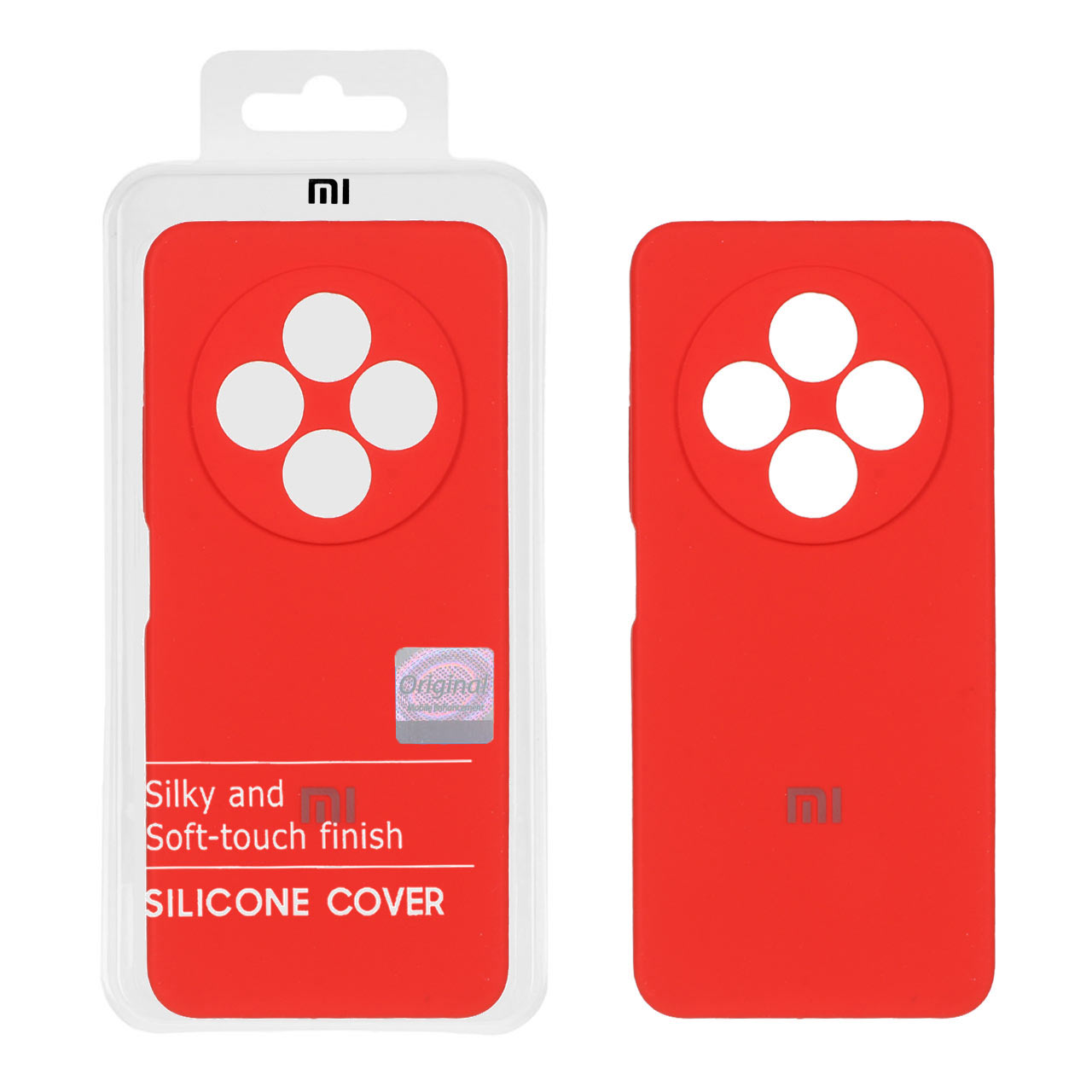 قاب سیلیکونی پاک کنی اورجینال Master Quality مدل Xiaomi Redmi 14C / Redmi A4 / Poco C75 - قرمز (پک دار)