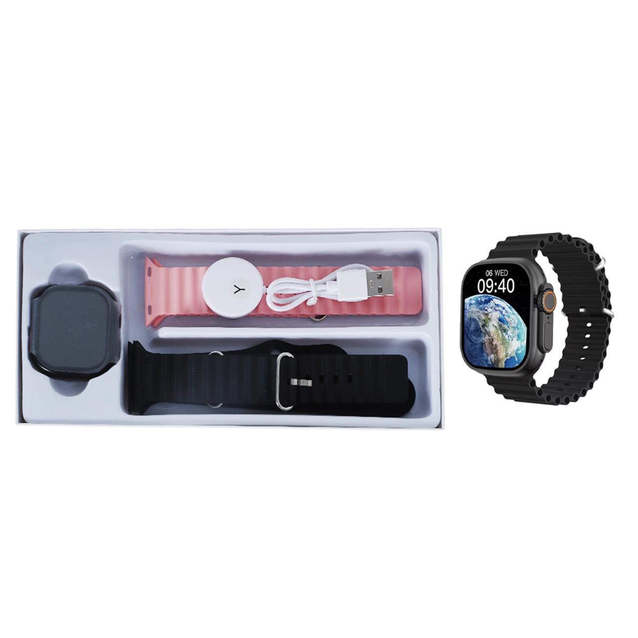 پک ساعت هوشمند KEQIWEAR مدل KW96 ULTRA - مشکی