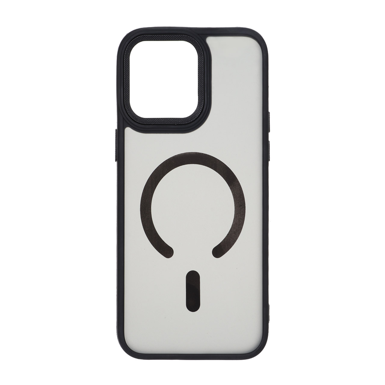 قاب مات لنز کربن طرح مگ سیف دور رنگی Apple iPhone 15 Pro Max - مشکی