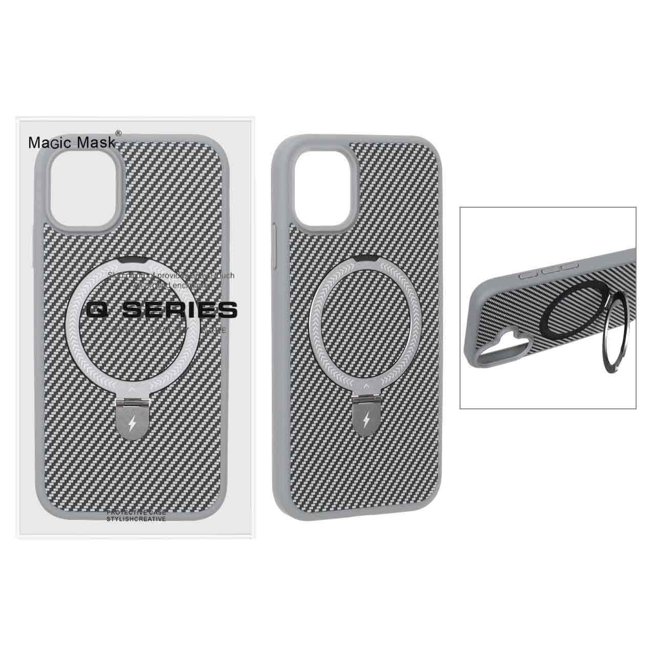 قاب اورجینال Magsafe لوپ استندشو Apple iPhone 11 - خاکستری (پک دار) - MPS