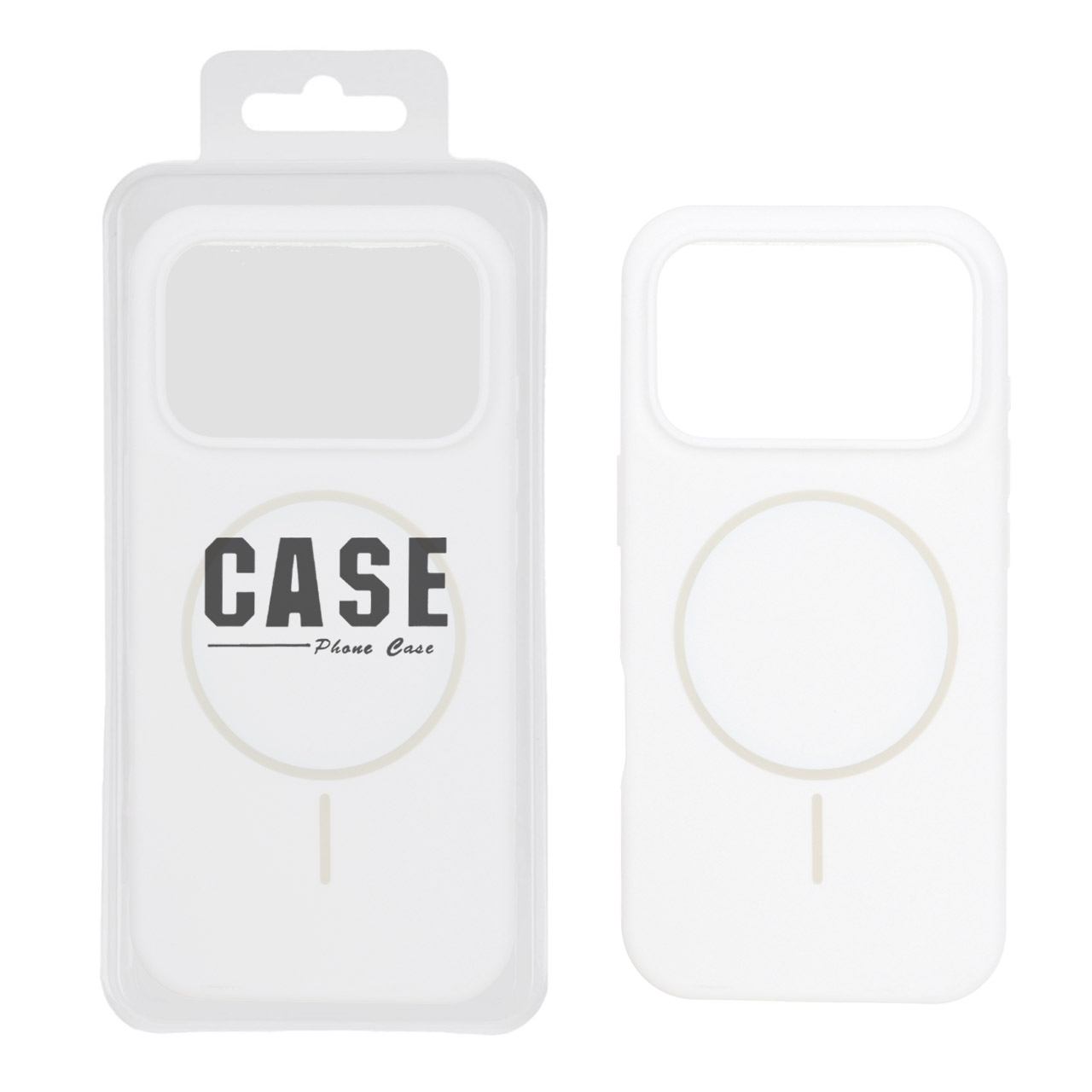 قاب سیلیکونی پاک کنی اورجینال درجه یک MagSafe مدل Apple iPhone 17 Pro - سفید (پک دار)