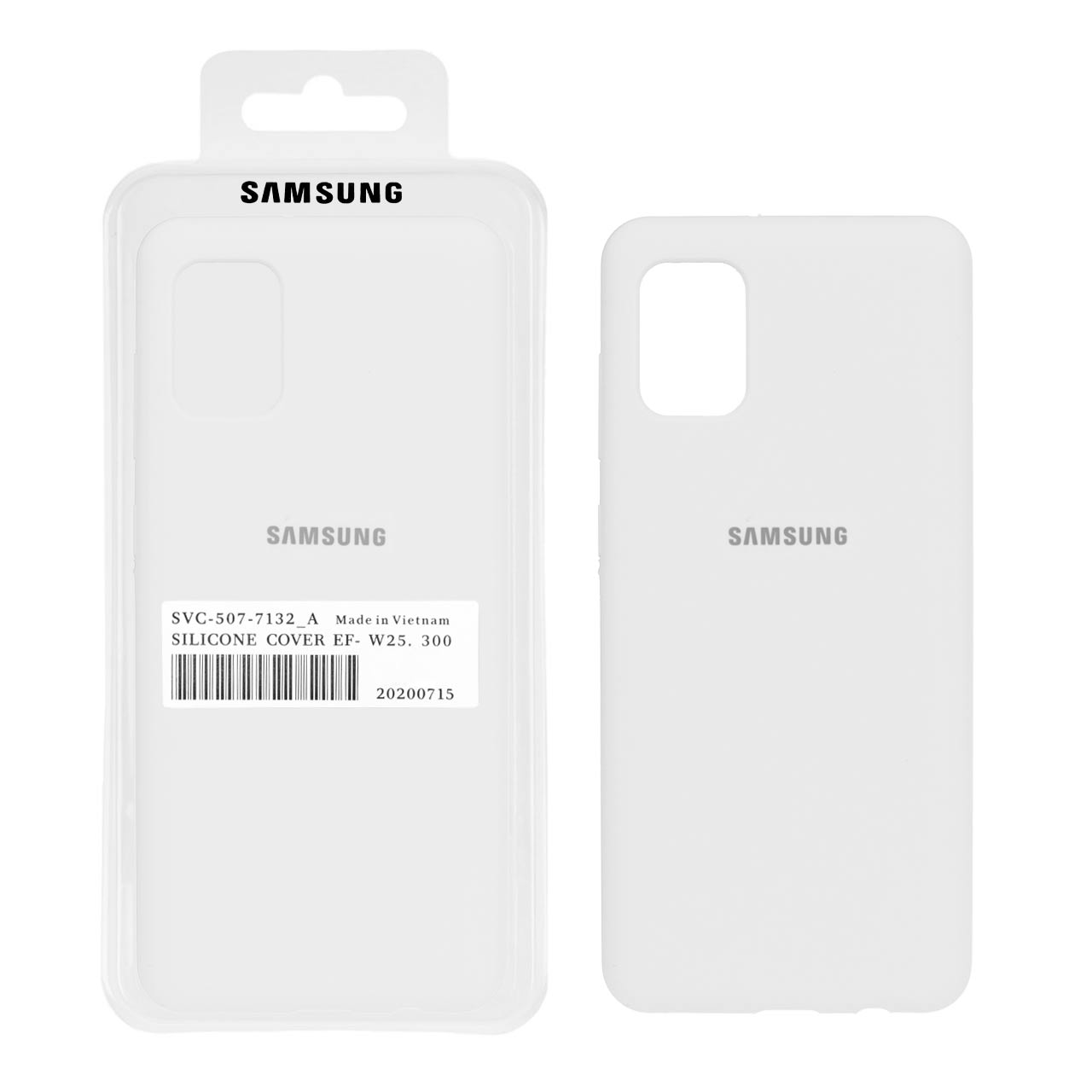 قاب سیلیکونی پاک کنی اورجینال درجه یک Samsung Galaxy A71 - سفید (پک اصلی)