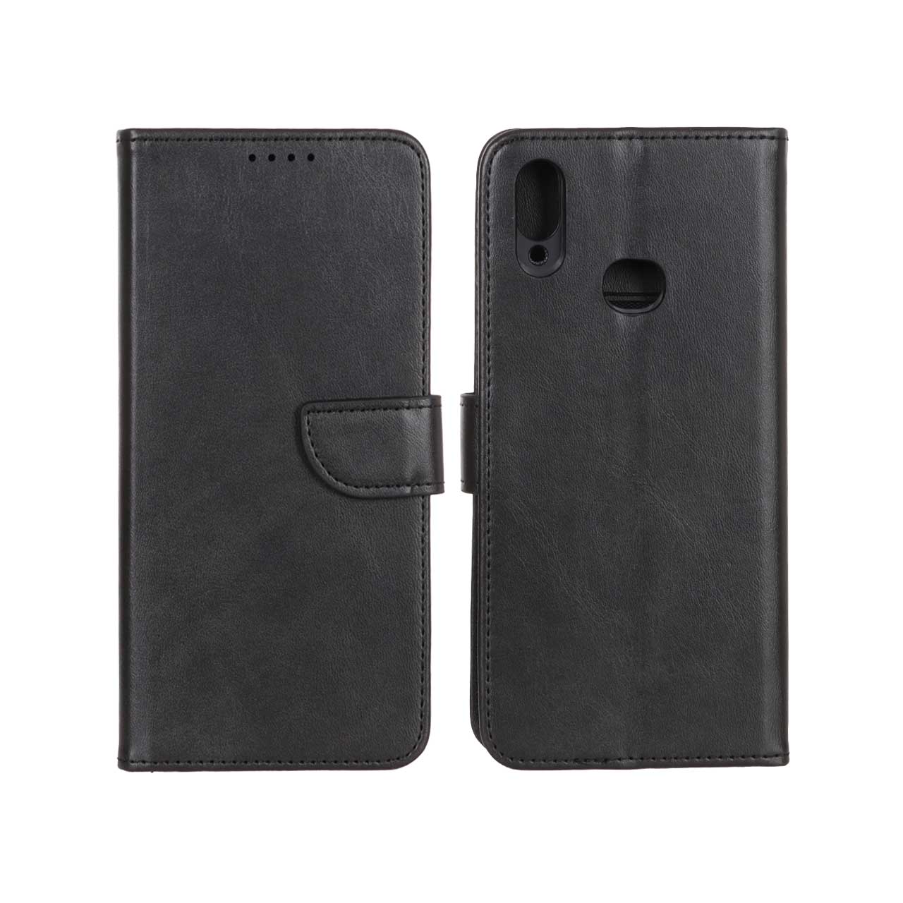 کیف چرمی موبایل مگنتی Samsung Galaxy A10s - مشکی