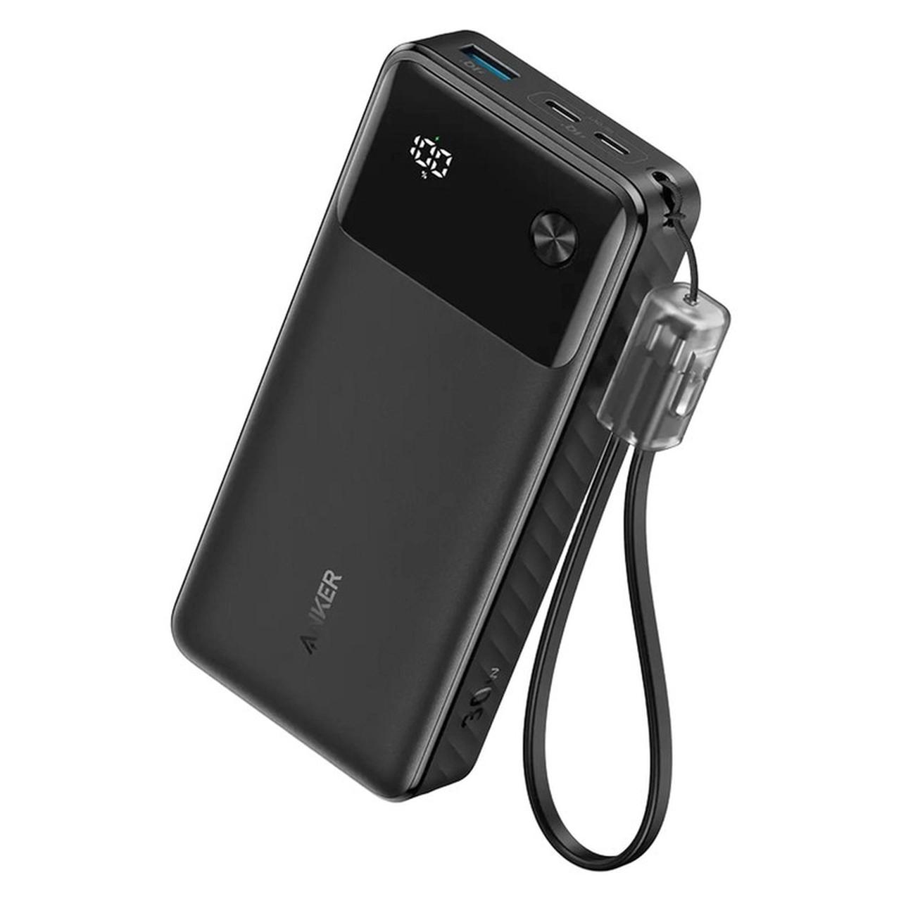 پاوربانک فست شارژ Anker 30W 20000mAh مدل Smart Display Nano A1384H11 - مشکی (گارانتی شش ماهه ایویز)