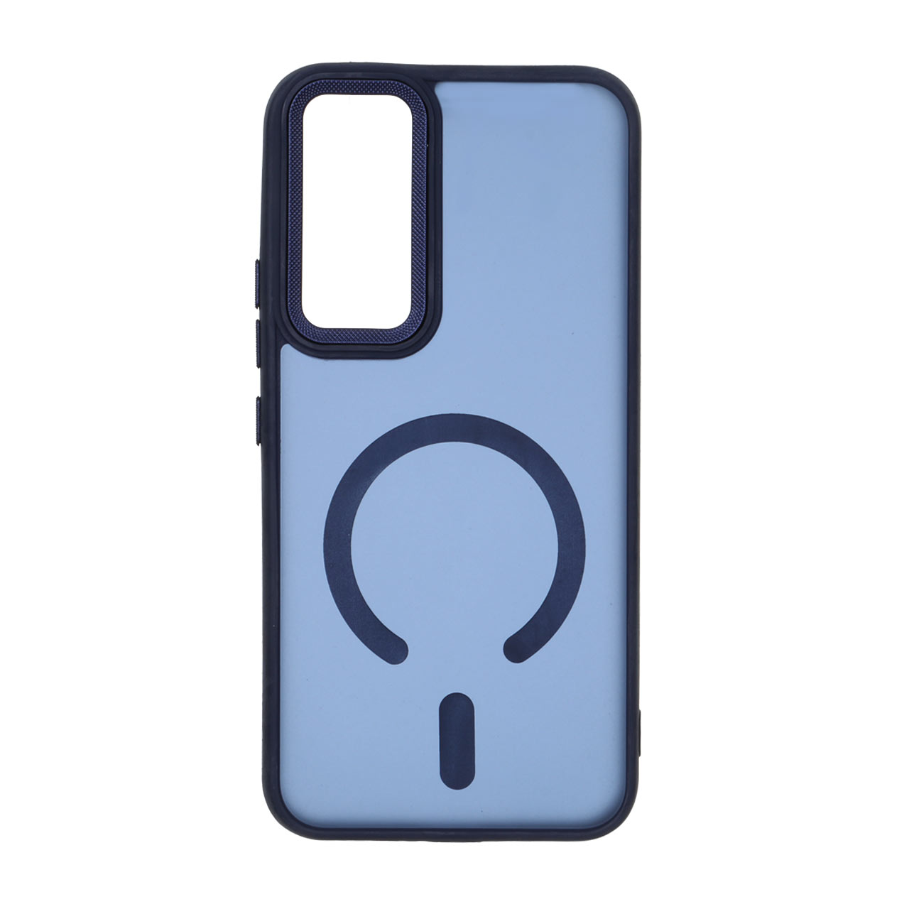 قاب مات لنز کربن طرح مگ سیف دور رنگی Samsung Galaxy A54 - سرمه ای