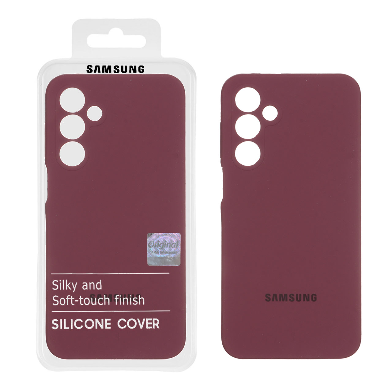 قاب سیلیکونی پاک کنی اورجینال Master Quality مدل Samsung Galaxy A16 - زرشکی (پک دار)