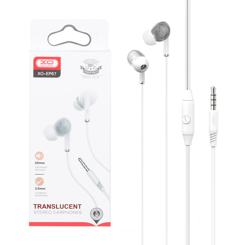 هندزفری باسیم XO مدل EP67 - سفید