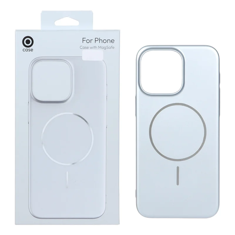 قاب متالیک MagSafe پشت سخت Apple iPhone 15 Pro Max - نقره ای (پک دار)