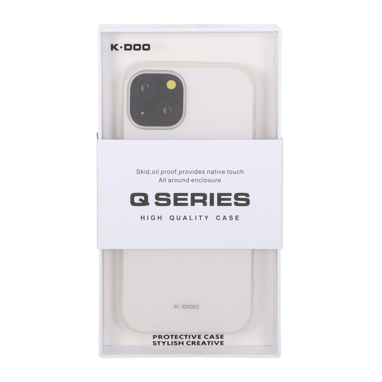 قاب Original KZDoo Q Series مدل Apple iPhone 13 / iPhone 14 - سفید (پک دار) - NTC