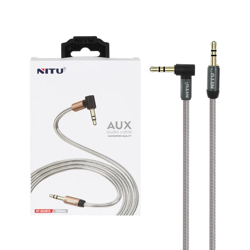 کابل 1.2 متری Nitu Aux مدل NT-AUX013 - آبی
