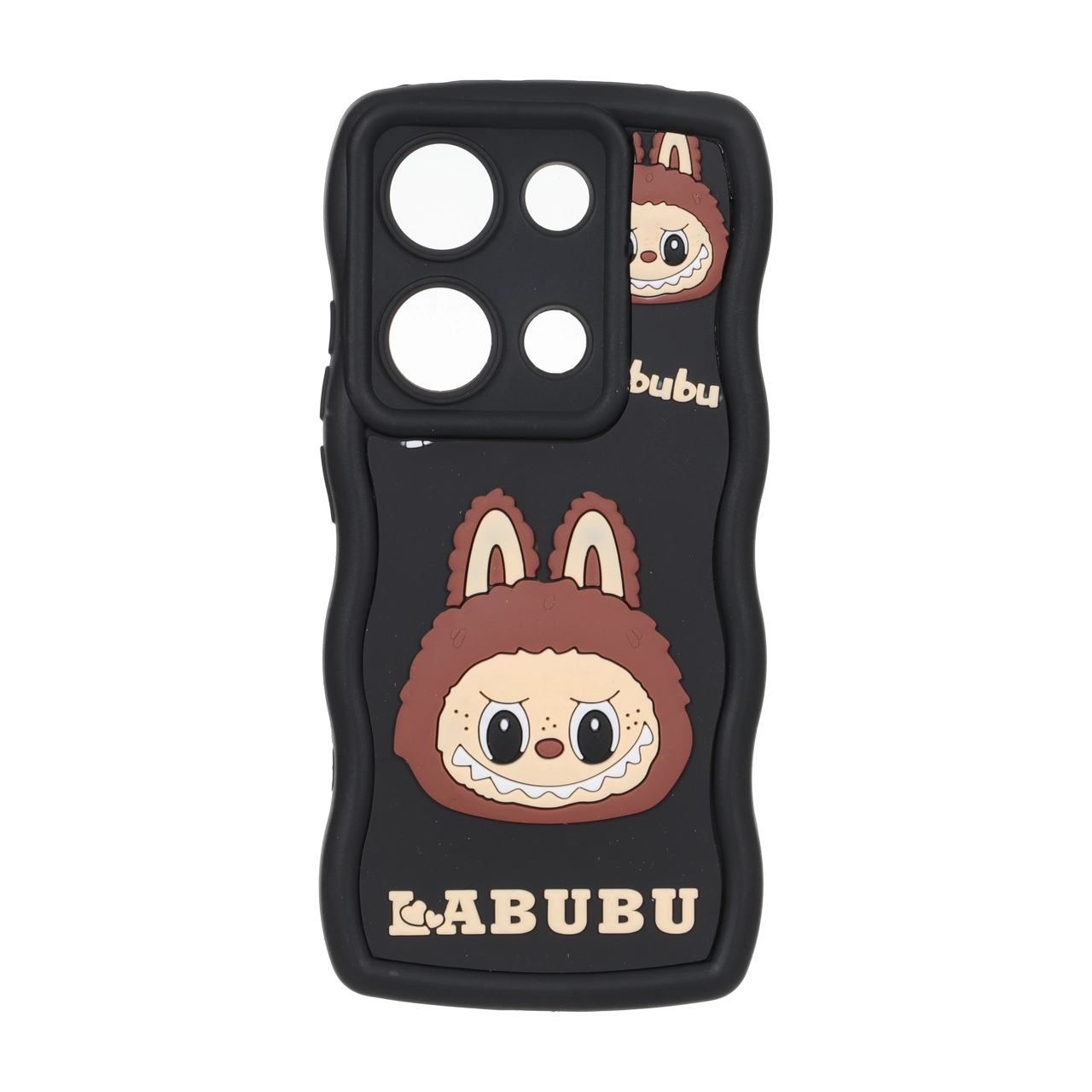 قاب کنگره ای عروسک برجسته محافظ لنزدار Xiaomi Redmi Note 14S / Note 13 Pro 4G / Poco M6 Pro 4G - طرح 19