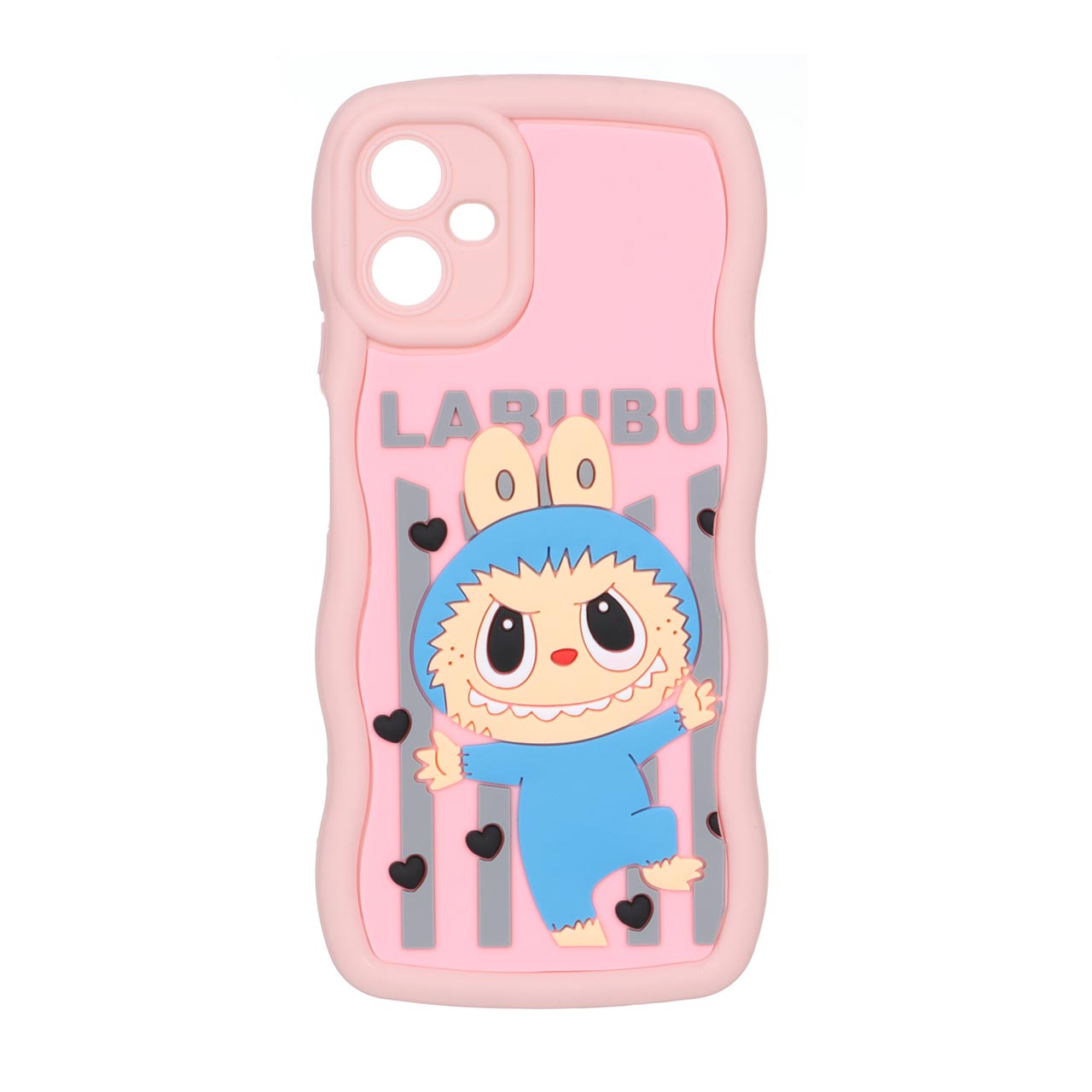 قاب کنگره ای عروسک برجسته محافظ لنزدار Samsung Galaxy A06 - طرح 219