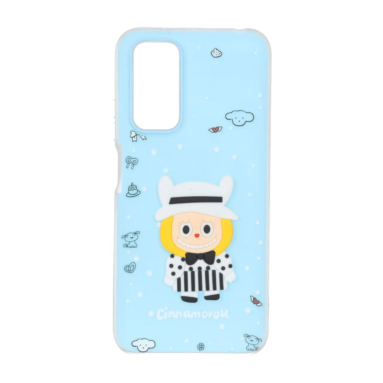 قاب دو لایه مات عروسک برجسته Xiaomi Redmi Note 12S / Xiaomi Redmi Note 11 4G / Redmi Note 11S - آبی