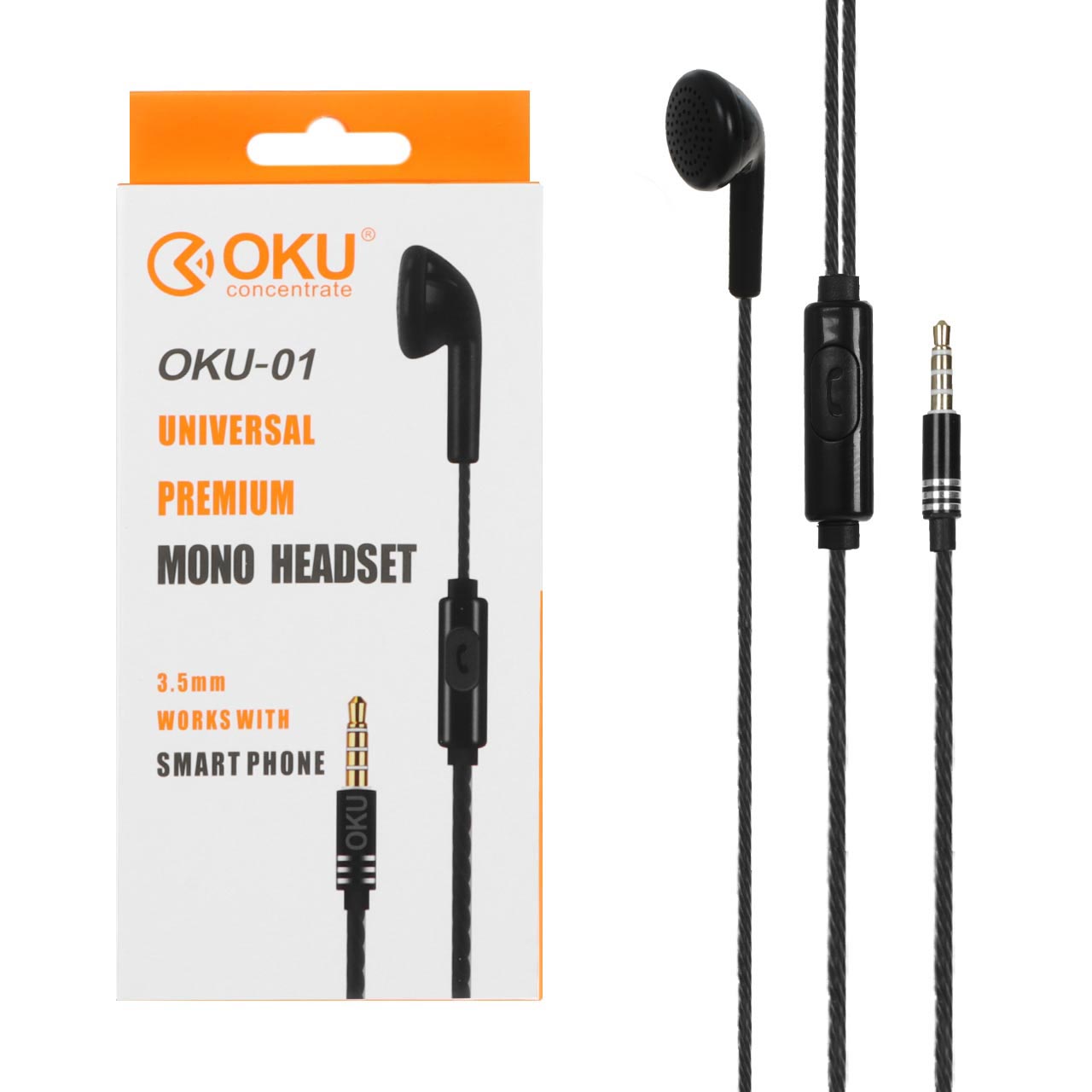 هندزفری با سیم OKU مدل OKU-01 - مشکی