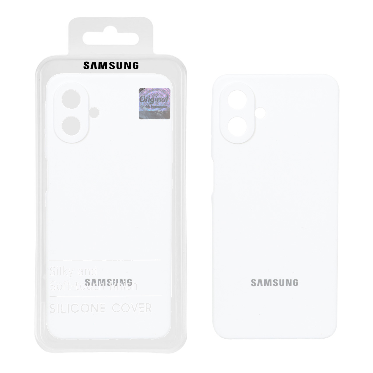 قاب سیلیکونی پاک کنی اورجینال Master Quality مدل Samsung Galaxy A07 - سفید (پک دار)