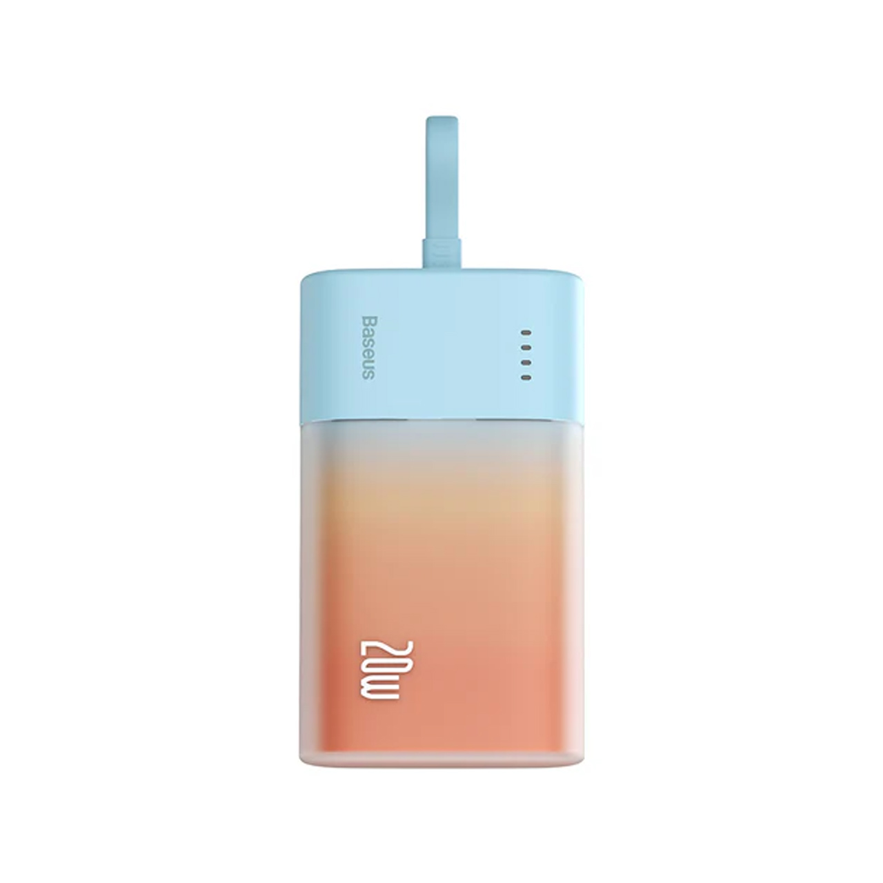 پاوربانک (فست شارژ) Baseus 5200mAh مدل Popsicle PPKDC05I 20W - نارنجی (گارانتی آونگ)