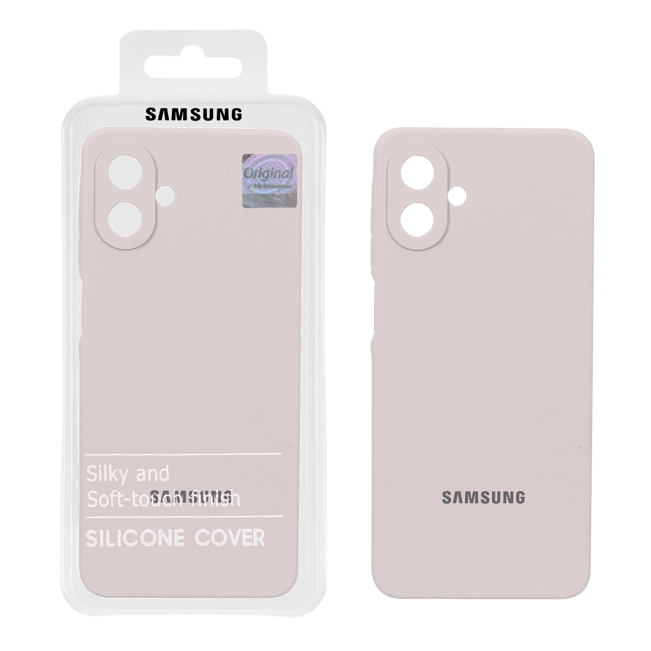 قاب سیلیکونی پاک کنی اورجینال Master Quality مدل Samsung Galaxy A07 - خاکی (پک دار)