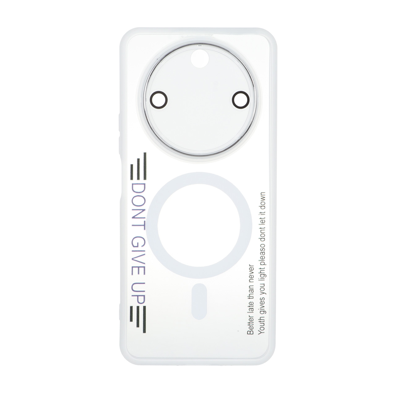 قاب Diamond Space طرح مگ سیف لنز گلس دار Honor X9c - سفید - MPS