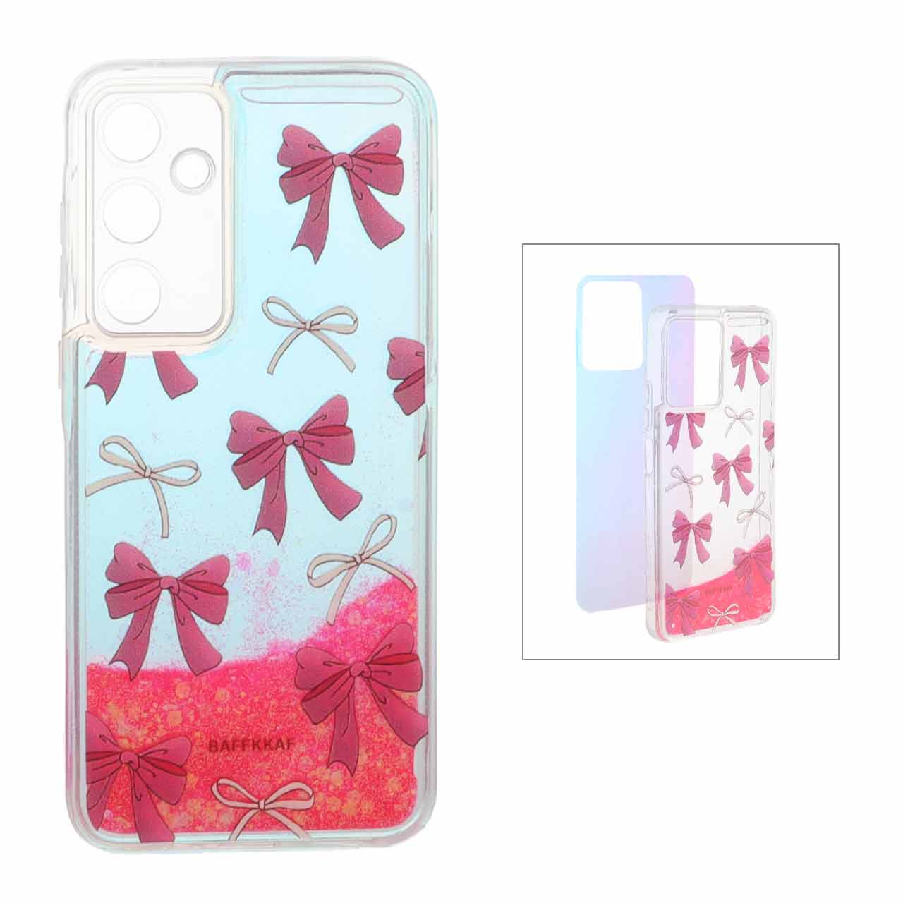 قاب آکواریومی اکلیلی دور ژله ای هفت رنگ Samsung Galaxy A35 - طرح 72