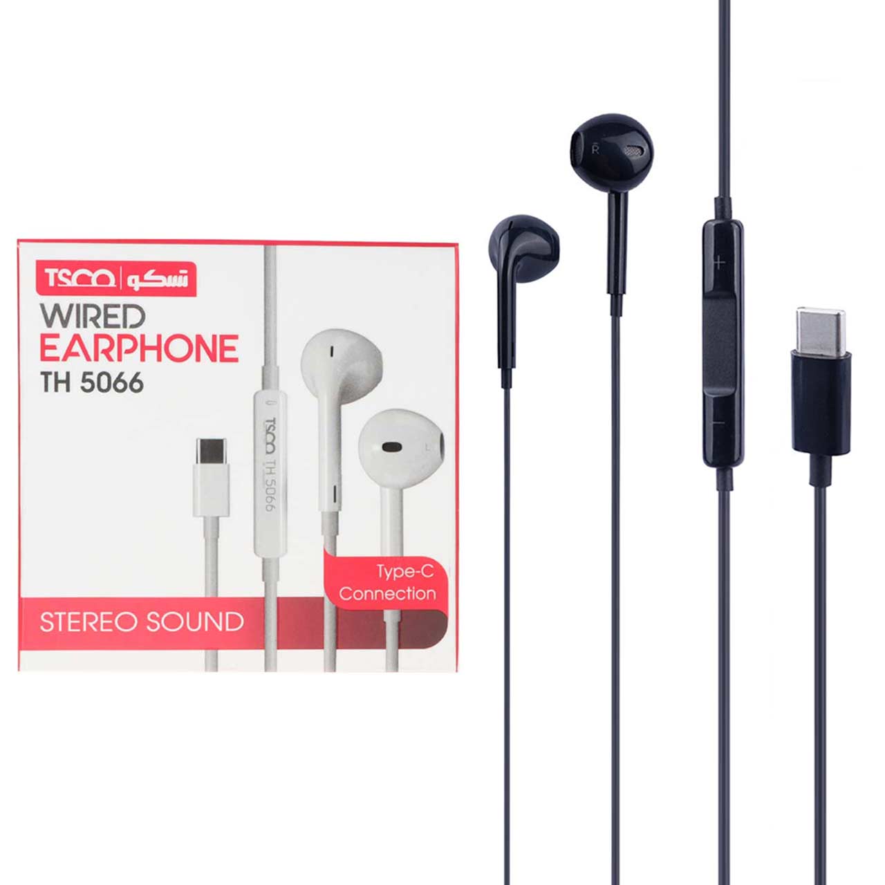 هندزفری باسیم TSCO Type-C مدل TH 5066 - مشکی