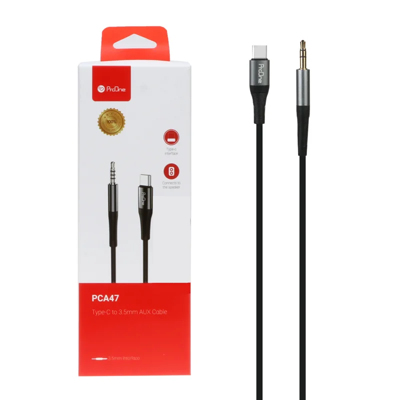 کابل AUX به ProOne Type-C مدل PCA47 - مشکی