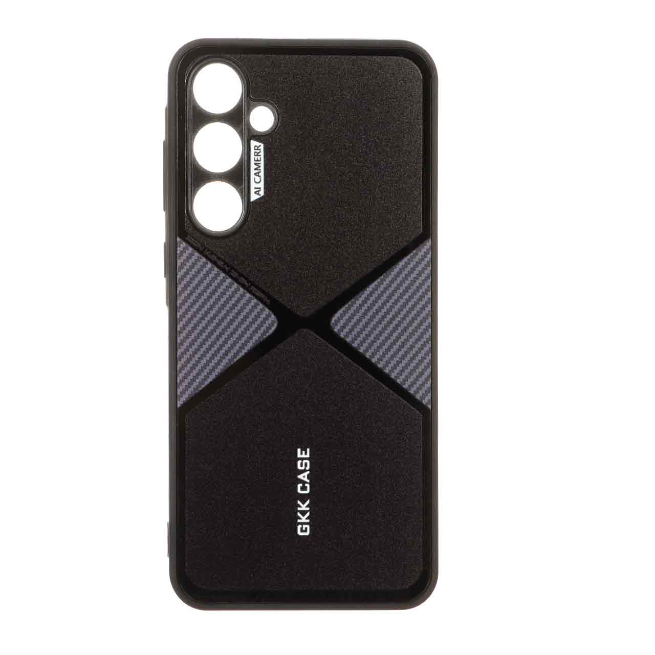 قاب GKK دور براق طرح X محافظ لنزدار Samsung Galaxy A55 - بنفش
