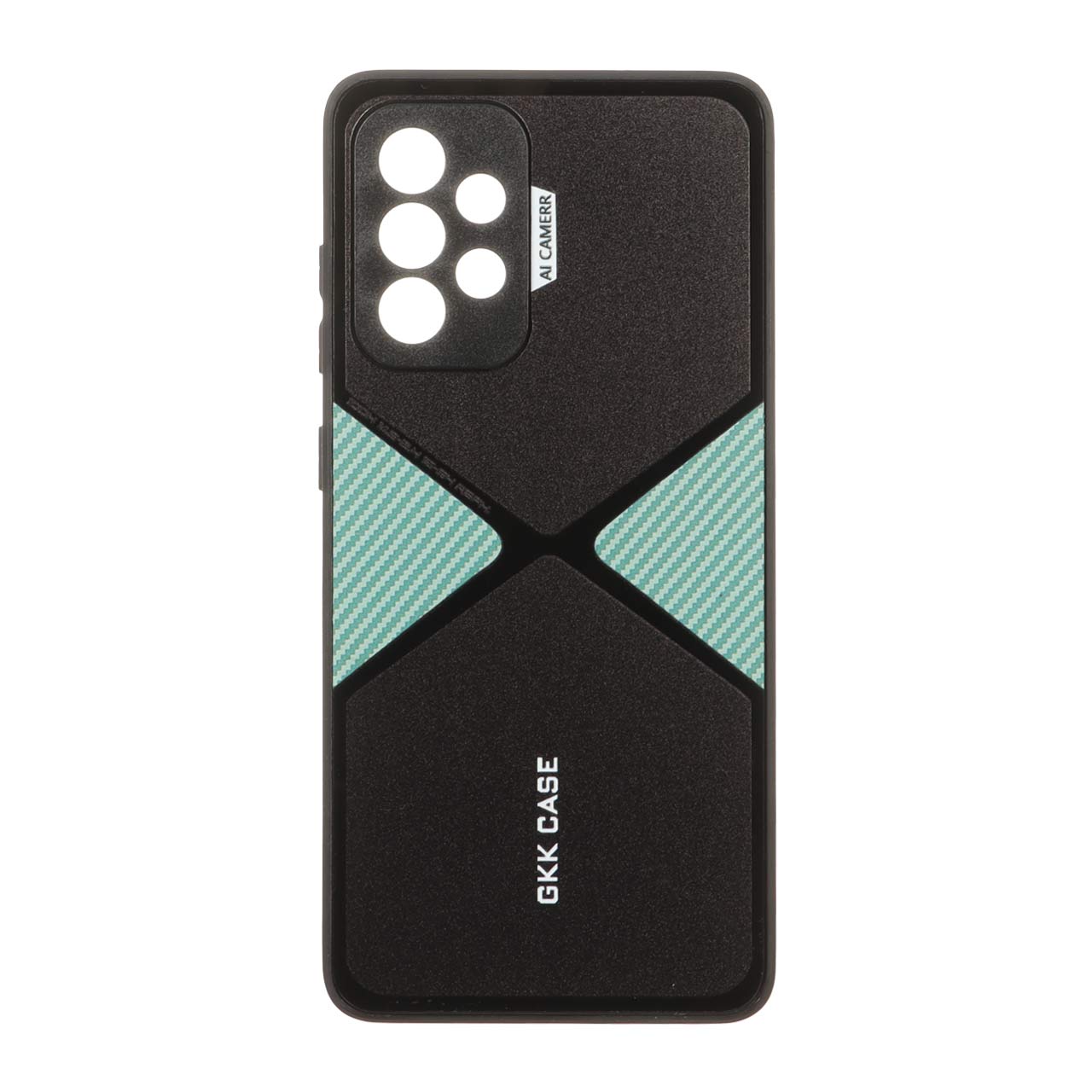 قاب GKK دور براق طرح X محافظ لنزدار Samsung Galaxy A52 / A52s - سبز