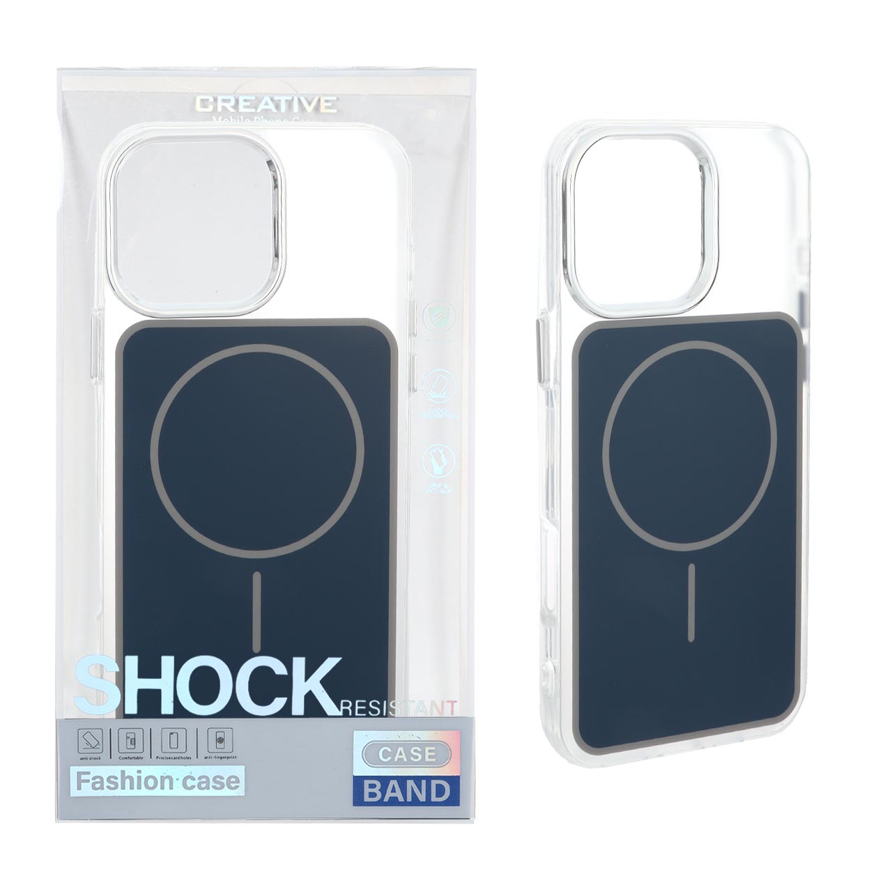 قاب اورجینال Unique Case مات رنگی MagSafe لنز کروم Apple iPhone 16 Pro Max - سرمه ای (پک دار)