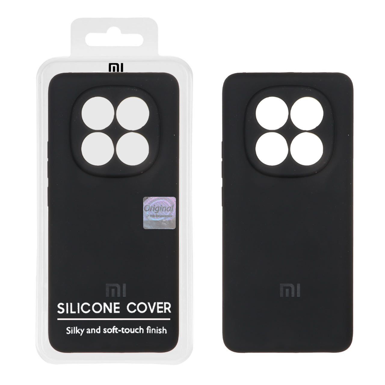 قاب سیلیکونی پاک کنی اورجینال Master Quality مدل Xiaomi Redmi Note 14 Pro 5G / Redmi Note 14 Pro Plus 5G / Poco X7 5G - مشکی (پک دار)