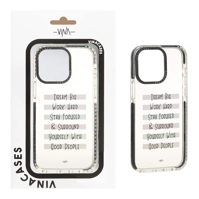 قاب اورجینال Vina شفاف طرح دار Apple iPhone 15 Pro Max - کد 406 (پک دار)