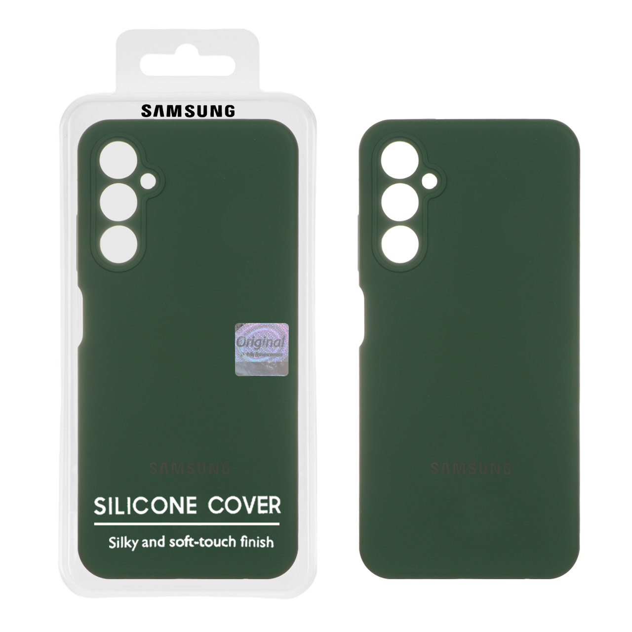 قاب سیلیکونی پاک کنی اورجینال Master Quality مدل Samsung Galaxy A05s - سبز تیره (پک دار)