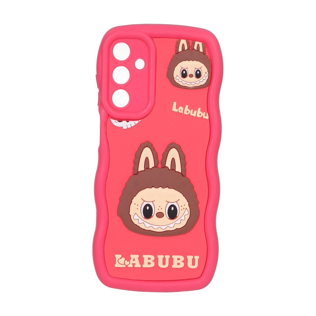 قاب کنگره ای عروسک برجسته محافظ لنزدار Samsung Galaxy A15 - طرح 159