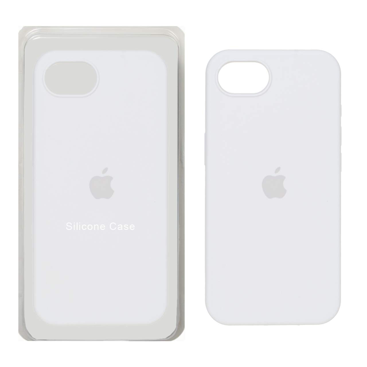 قاب سیلیکونی پاک کنی اورجینال Apple iPhone 16e - سفید  (پک اصلی)