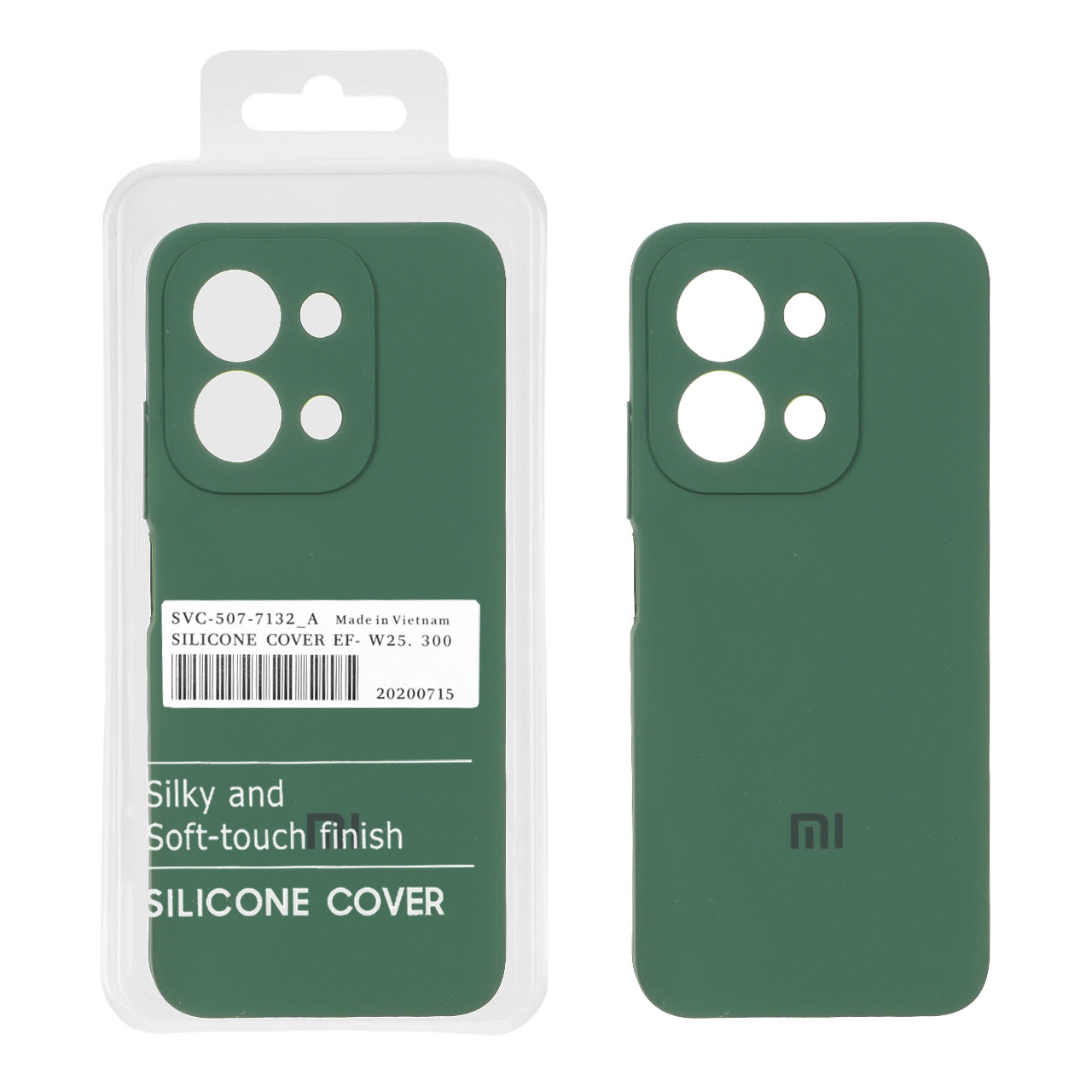 قاب سیلیکونی پاک کنی اورجینال Master Quality مدل Xiaomi Redmi 15C / Poco C85 - سبز (پک دار)