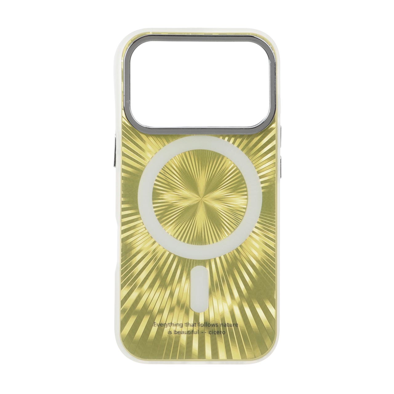 قاب Succinct الحمبرا طرح مگ سیف Apple iPhone 17 Pro - طلایی
