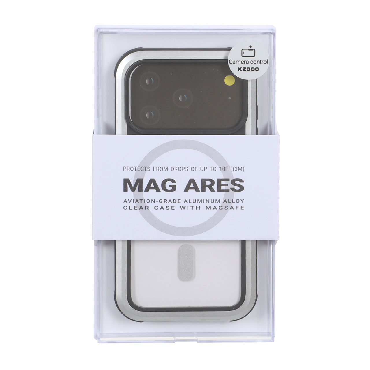 قاب Original KZDoo MAG Ares مدل Apple iPhone 17 Pro - نقره ای (پک دار) - NTC