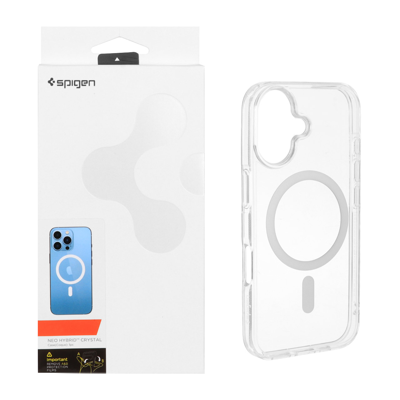 قاب Spigen اورجینال شفاف NEO HYBRID Magsafe مدل Apple iPhone 16 (پک دار)