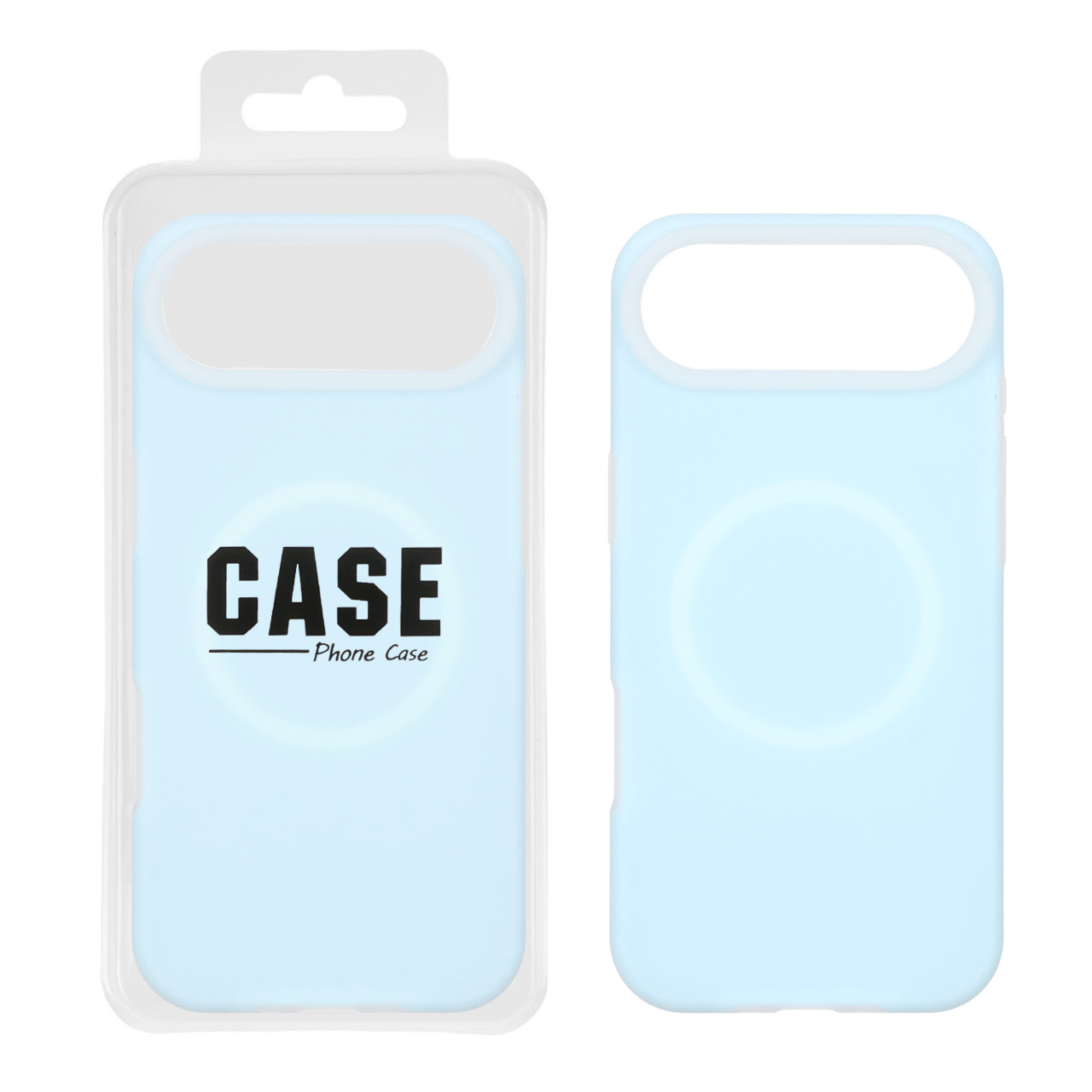 قاب سیلیکونی پاستیلی MagSafe مدل Apple iPhone 17 Air - آبی (پک دار)