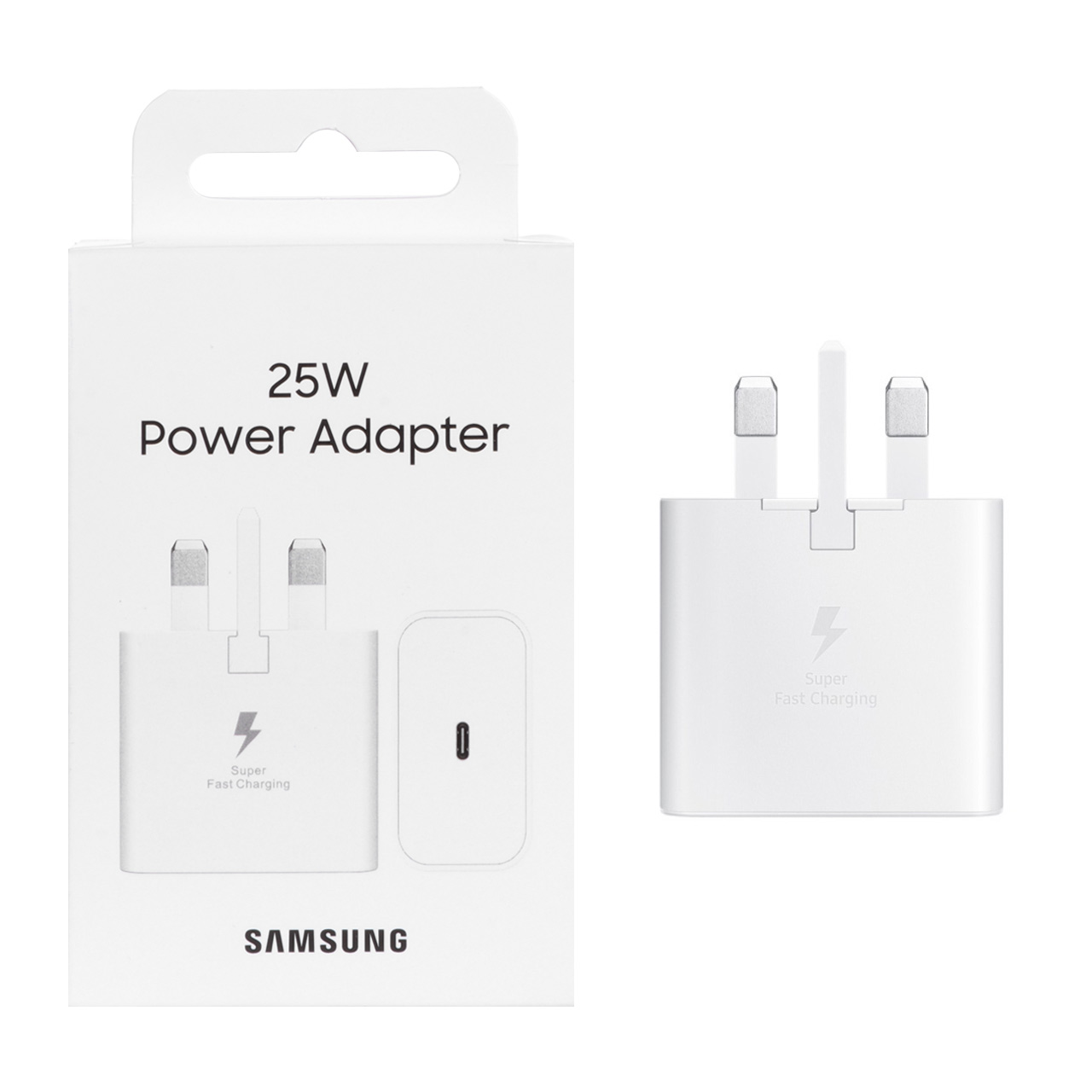 شارژر دیواری سه پین SAMSUNG 25W  T2510 ( فست و PD) سفید DST (6 ماهه DST+ بیمه نامه 12 ماهه DGARD) - درجه یک