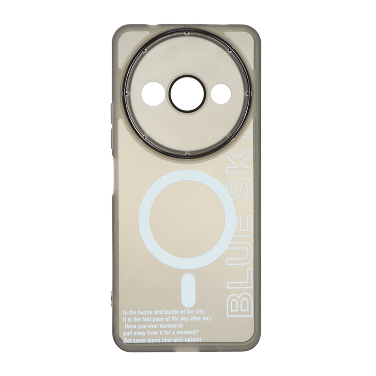 قاب Diamond Space طرح مگ سیف لنز گلس دار Xiaomi Redmi A3 / A3x / Poco C61 - مشکی - MPS