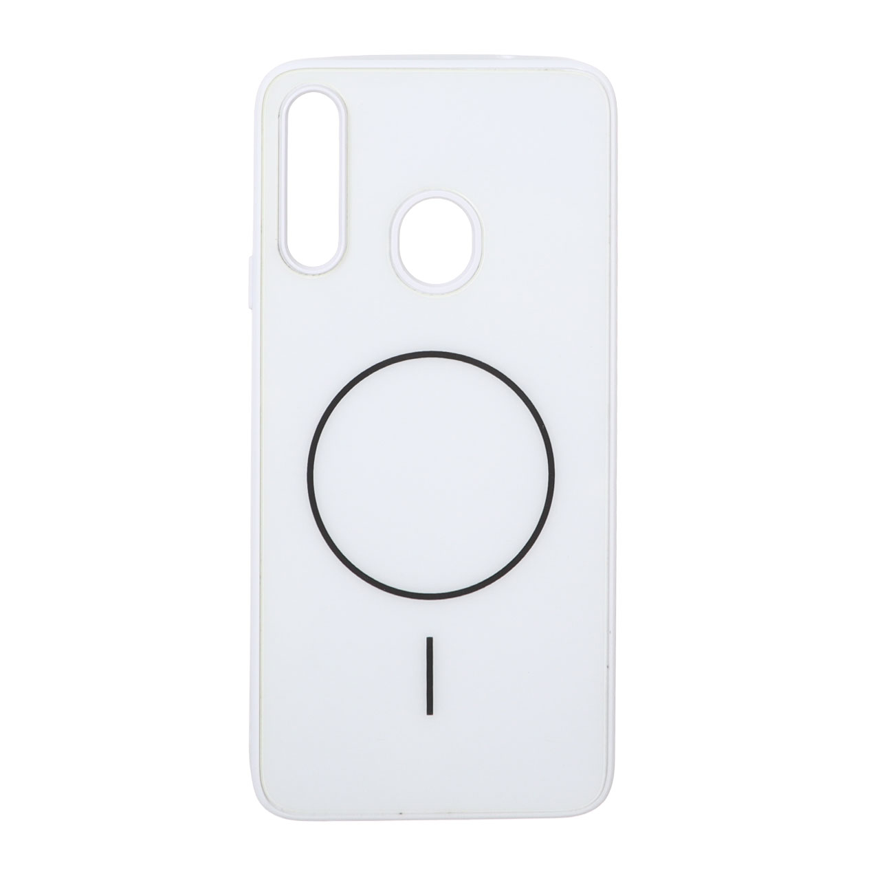 قاب M Pro پشت براق طرح مگ سیف Samsung Galaxy A20s - سفید