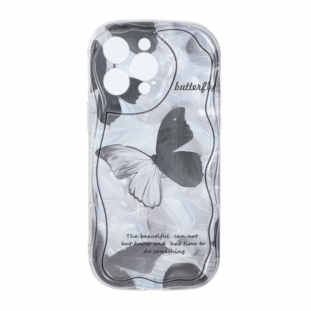 قاب کنگره ای ژله ای Black Design مدل Apple iPhone 14 Pro Max - طرح 43