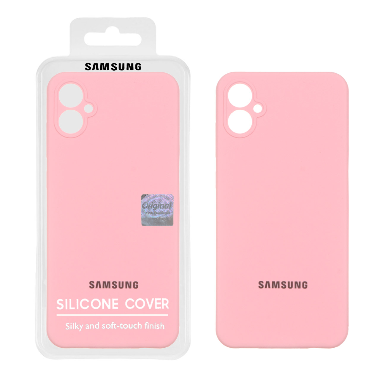 قاب سیلیکونی پاک کنی اورجینال Master Quality مدل Samsung Galaxy A05 - صورتی (پک دار)