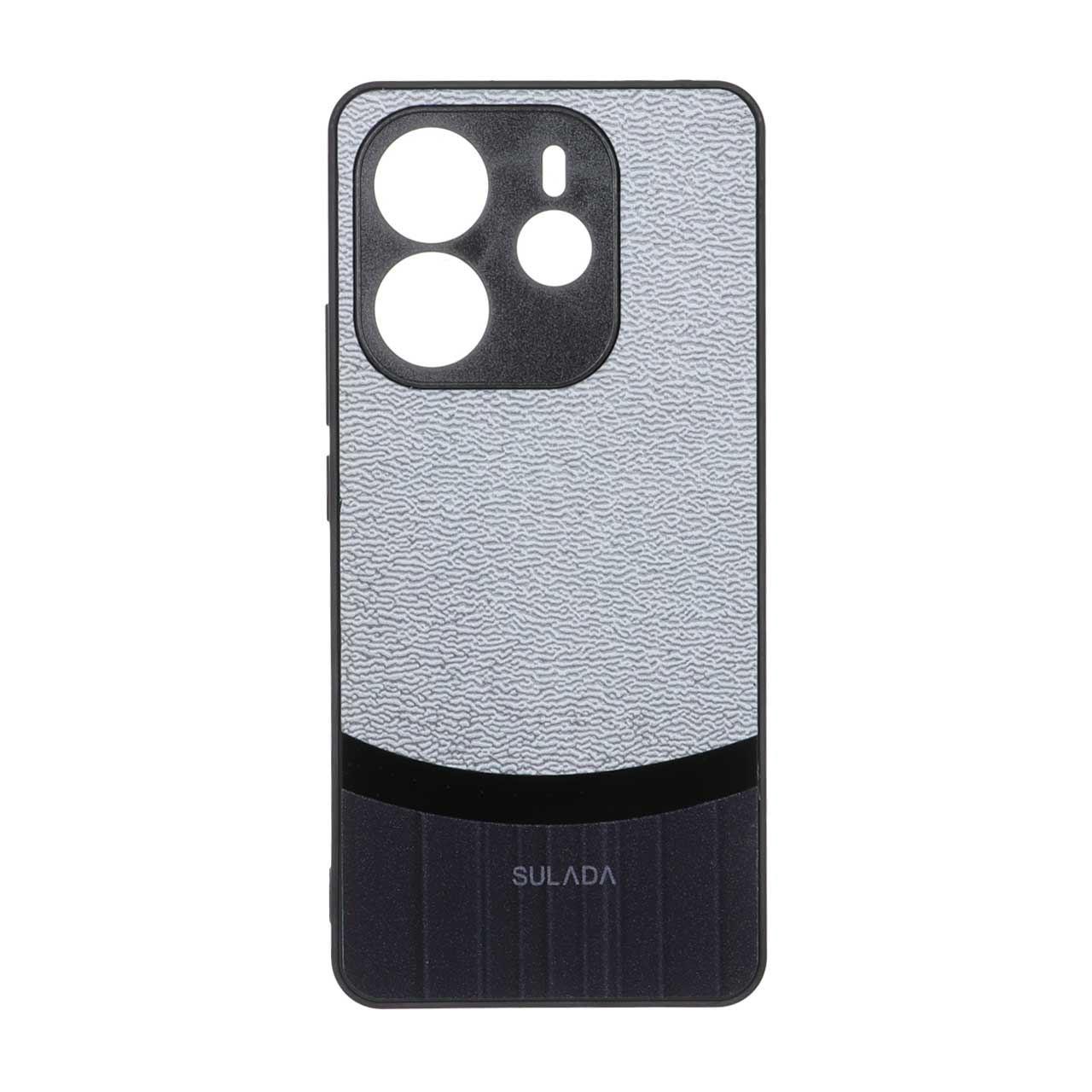 قاب SULADA دو تکه Texture مدل Xiaomi Redmi Note 14 4G - طوسی