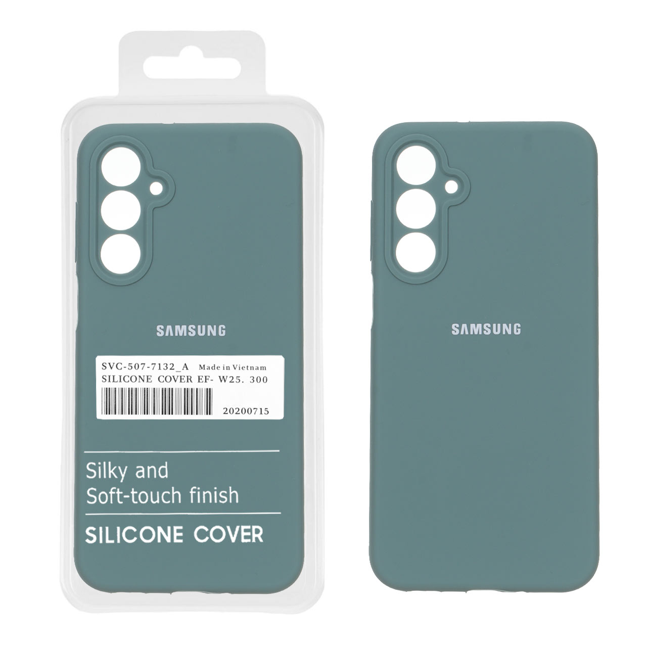 قاب سیلیکونی پاک کنی اورجینال درجه یک Samsung Galaxy A16 - سبز (پک دار)