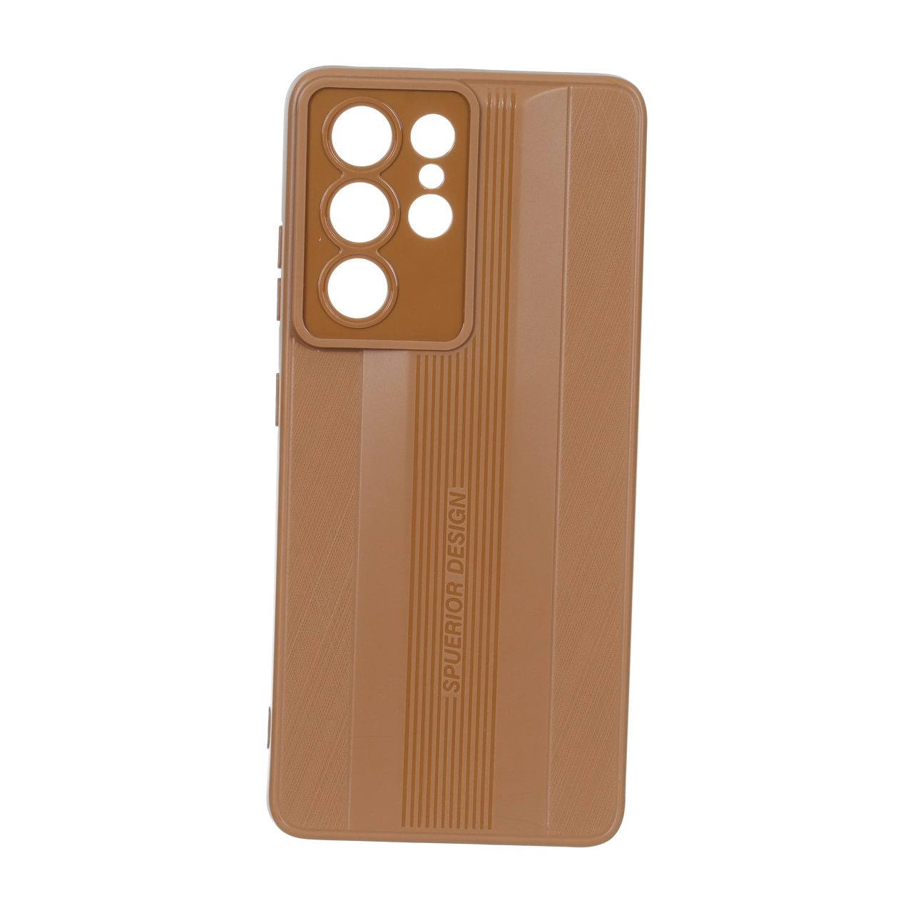 قاب Spuerior Design محافظ لنزدار Samsung Galaxy S21 Ultra - عسلی