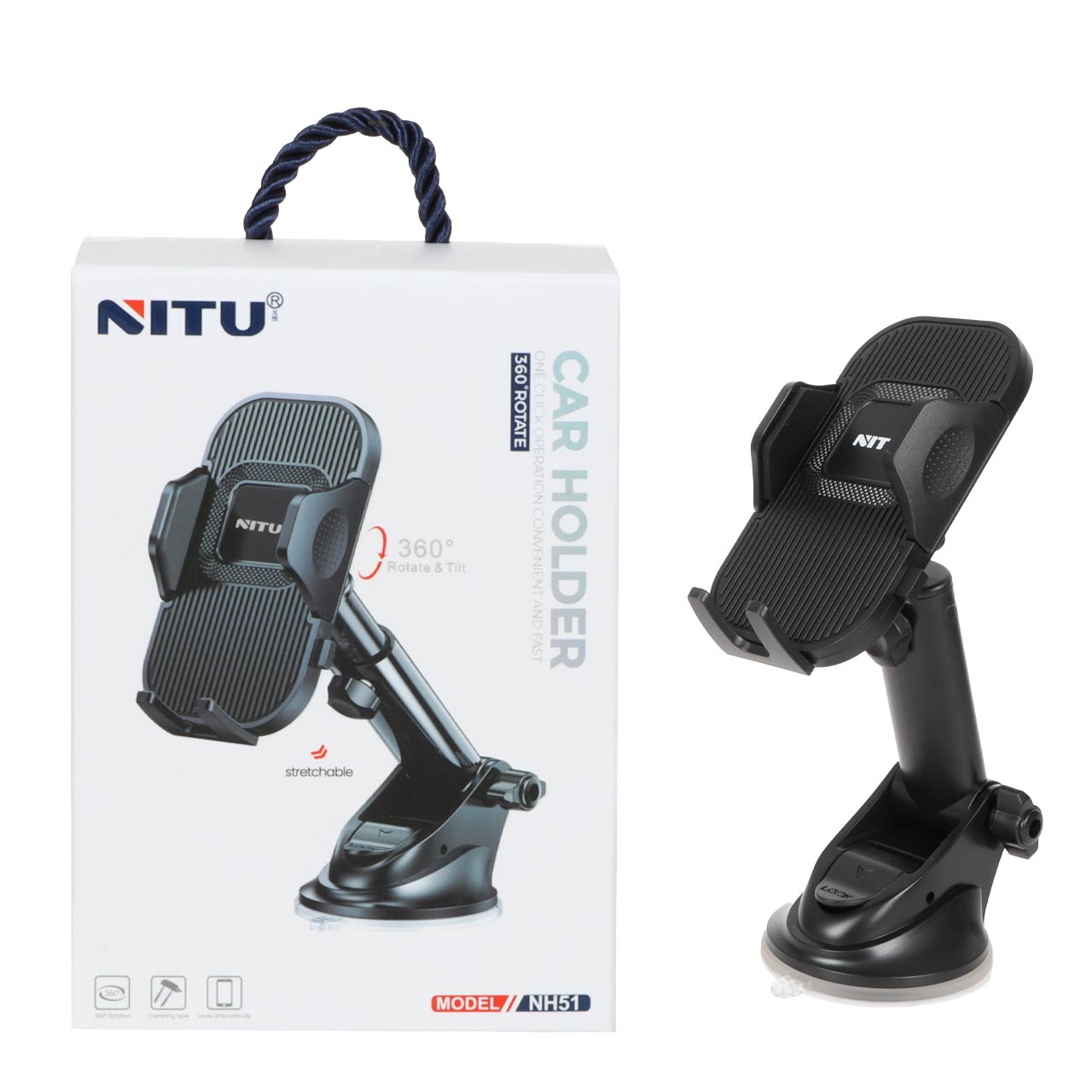 هولدر گوشی موبایل پایه دار NITU مدل NH51 - مشکی