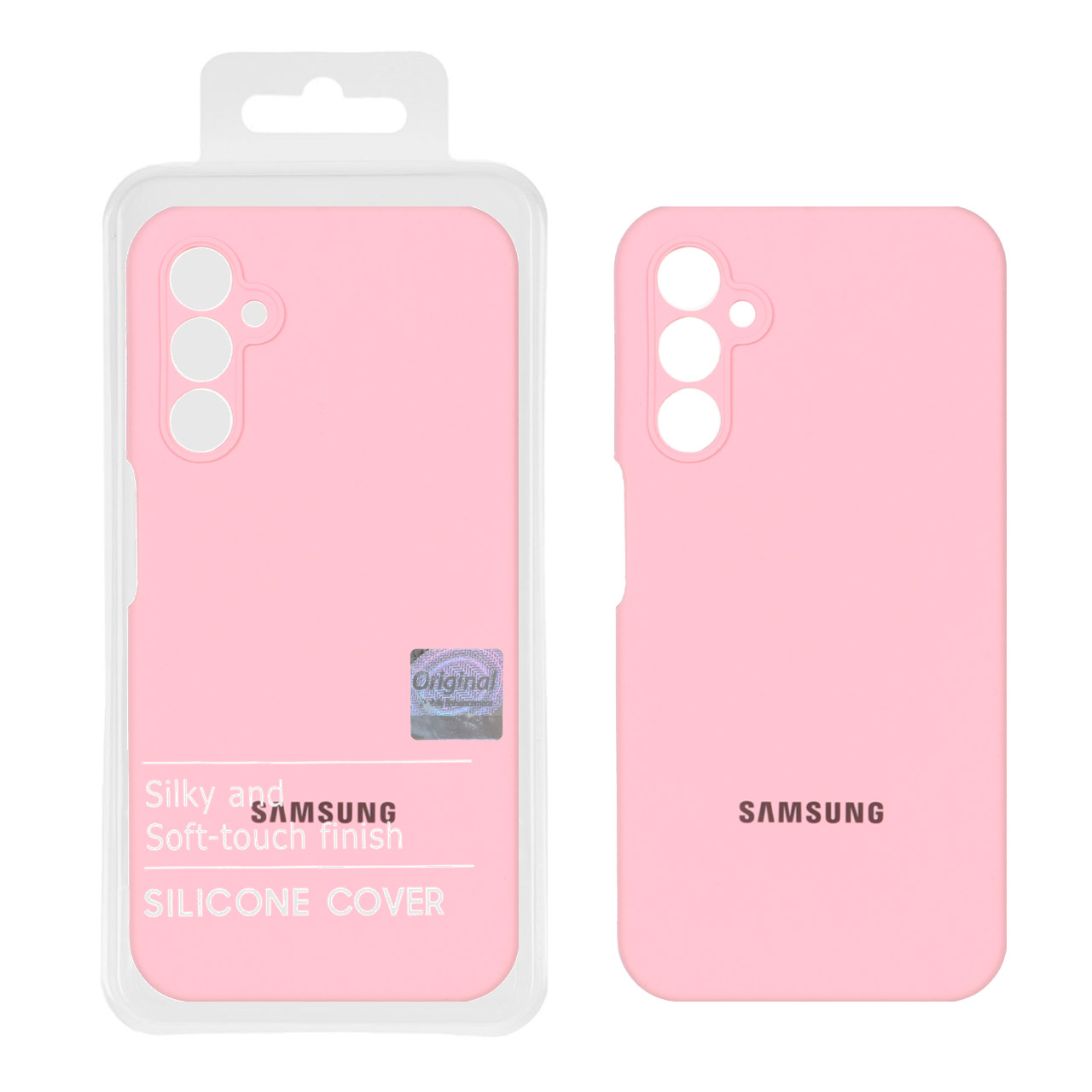 قاب سیلیکونی پاک کنی اورجینال Master Quality مدل Samsung Galaxy A24 - صورتی (پک دار)