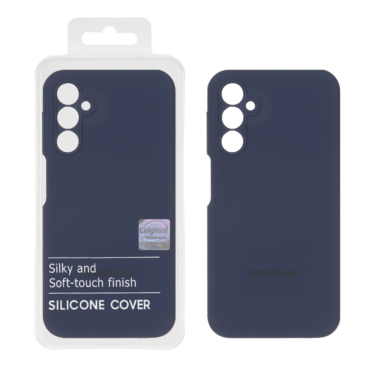 قاب سیلیکونی پاک کنی اورجینال Master Quality مدل Samsung Galaxy A24 - سرمه ای (پک دار)
