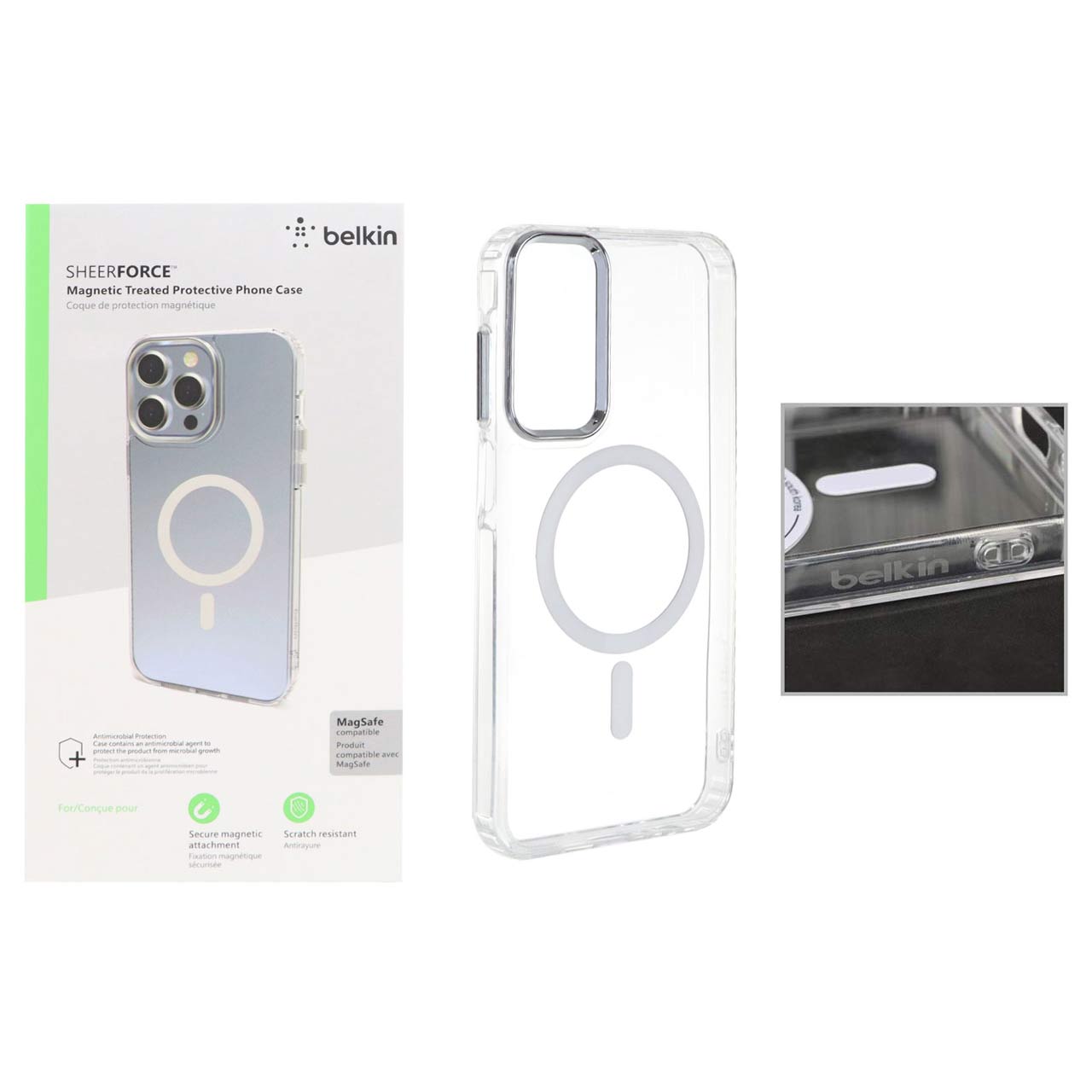 قاب belkin شفاف Magsafe مدل Samsung Galaxy A15 (پک دار)